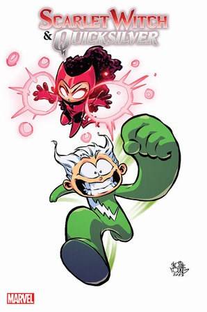 Scarlet Witch & Quicksilver 1C Comic Skottie Young Variant Marvel Comics 2024