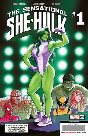 The Sensational She-Hulk, Vol. 2 1J Comic 2nd Print Marvel Comics 2023