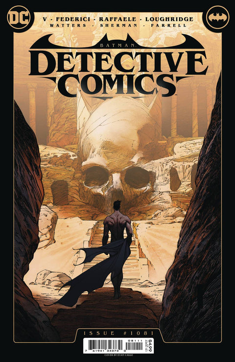 Detective Comics, Vol. 3 1081A Comic Evan Cagle Regular DC Comics 2024