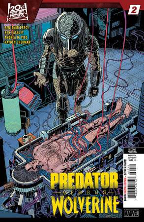 Predator vs. Wolverine 2F Comic 2nd Printing Hayden Sherman Marvel Comics 2023