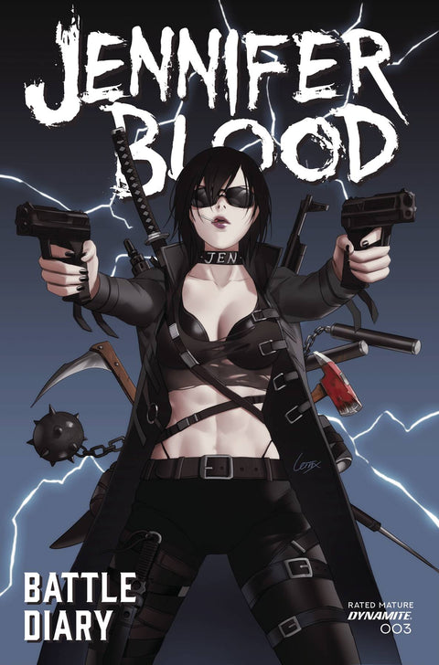 Jennifer Blood: Battle Diary 3B Comic Leirix Li Variant Dynamite Entertainment 2024