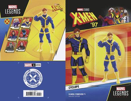 X-Men Forever, Vol. 3 1 Comic Cyclops Action Figure Variant Marvel Comics 2024