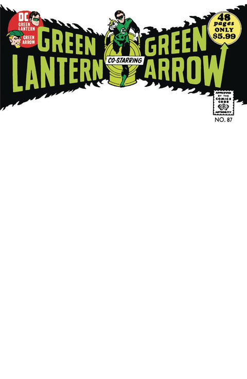 Green Lantern, Vol. 2 87 Comic Facsimile Blank Variant DC Comics 2024