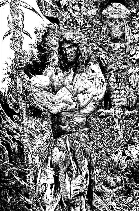 Conan the Barbarian (Titan Books) 5J Comic 2nd Print B&W Virgin Titan Books 2024
