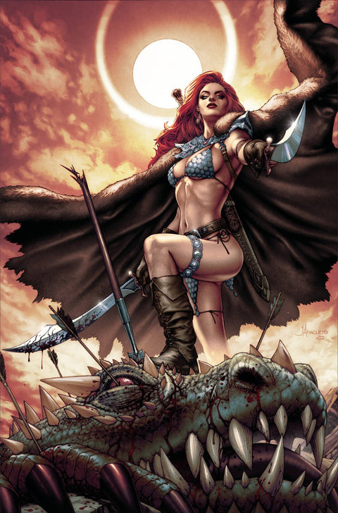 Savage Red Sonja 5 Comic 1:15 Jay Anacleto Virgin Variant Dynamite Entertainment 2024
