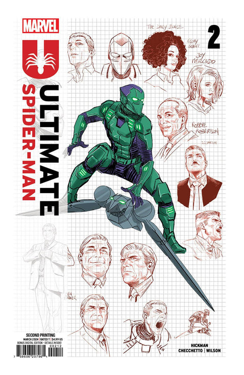 Ultimate Spider-Man, Vol. 2 2 Comic 2nd Printing Marco Checchetto Marvel Comics 2024