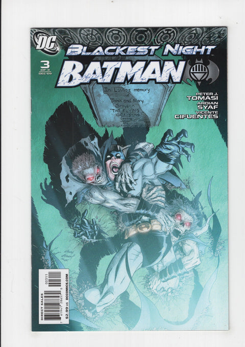Blackest Night: Batman 3 Andy Kubert Regular Cover
