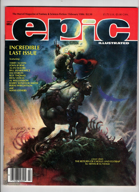 Epic Illustrated 34 Scarce, Final Issue