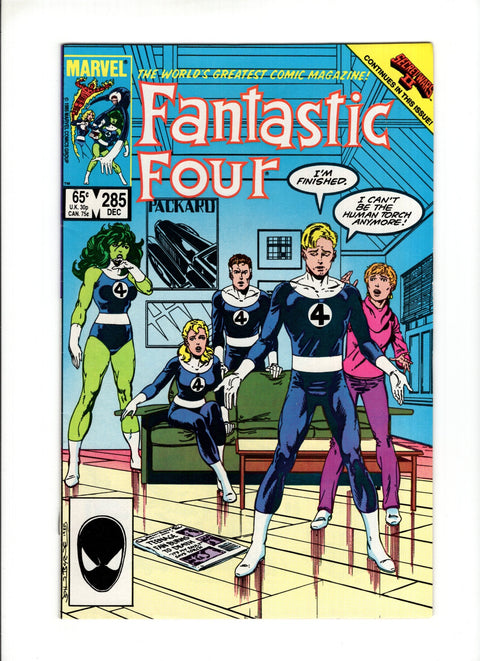 Fantastic Four, Vol. 1 #285A (1985)   Marvel Comics 1985