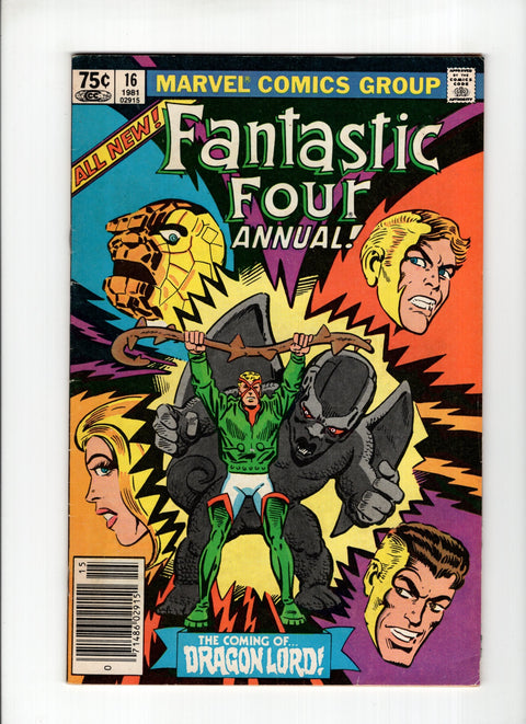 Fantastic Four, Vol. 1 Annual #16B (1981)  Newsstand  Marvel Comics 1981