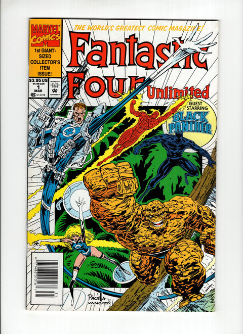 Fantastic Four Unlimited #1B (1993)  Newsstand  Marvel Comics 1993
