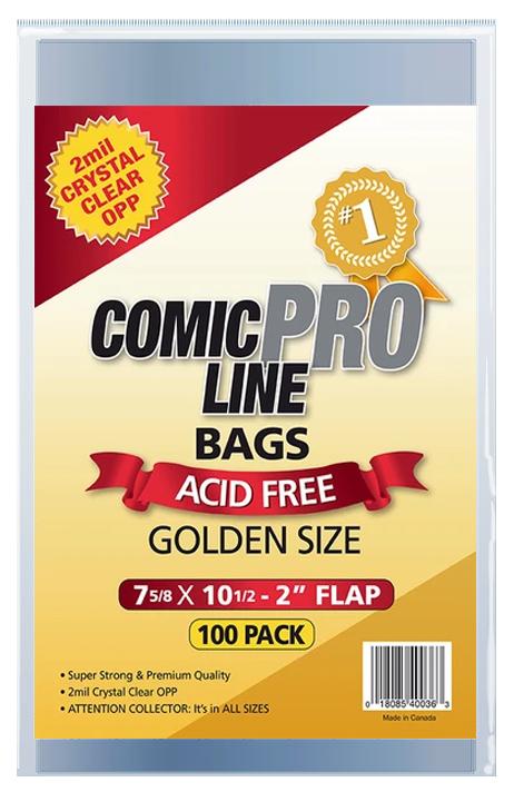 Golden - 7 5/8" x 10 1/2" with 2" flap