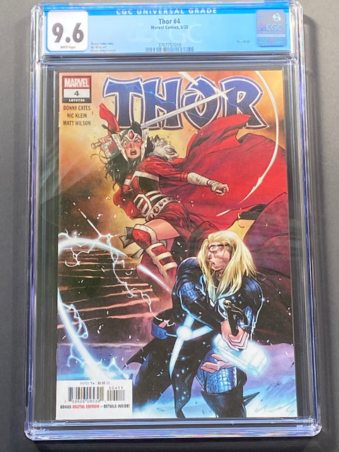 Thor, Vol. 6 #4 (CGC 9.6) (2020) Cameo Black Winter