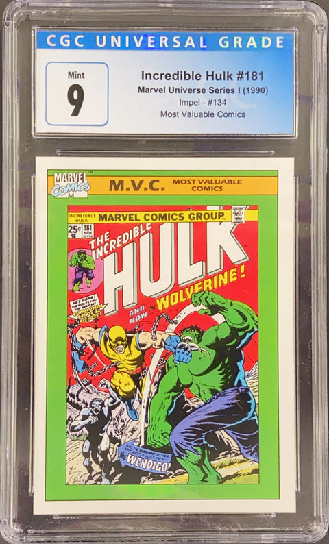 Marvel Universe Series I (1990) #134 - Incredible Hulk #181