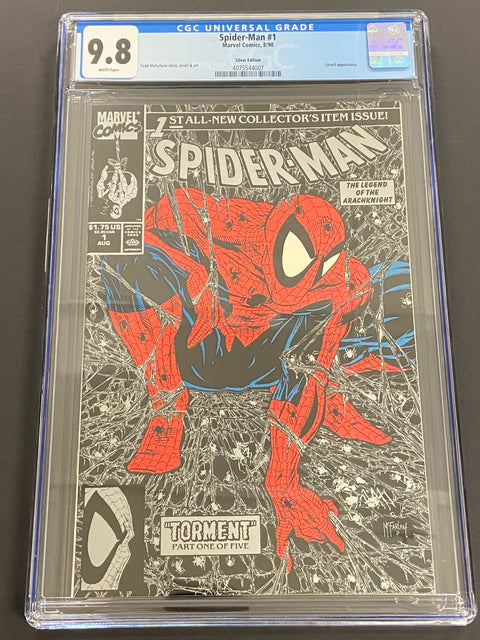 Spider-Man, Vol. 1 #1 (CGC 9.8) (1990) Silver Cover