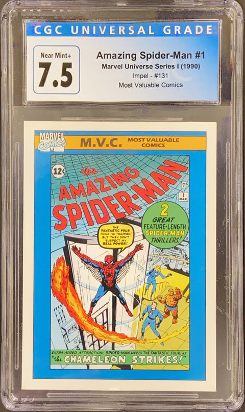 Marvel Universe Series I (1990) #131 - Amazing Spider-Man #1