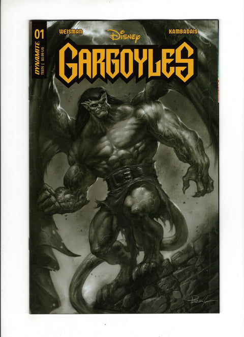 Gargoyles (Dynamite) #1ZF 1:10 Lucio Parrillo B&W Variant