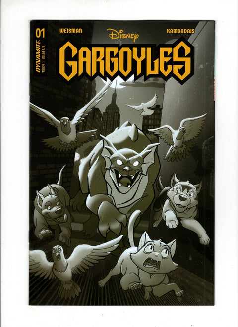 Gargoyles (Dynamite) #1ZD 1:10 Fleecs & Forster B&W Variant