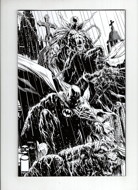 Batman / Spawn #1J 1:25 Jason Fabok Black & White Cover