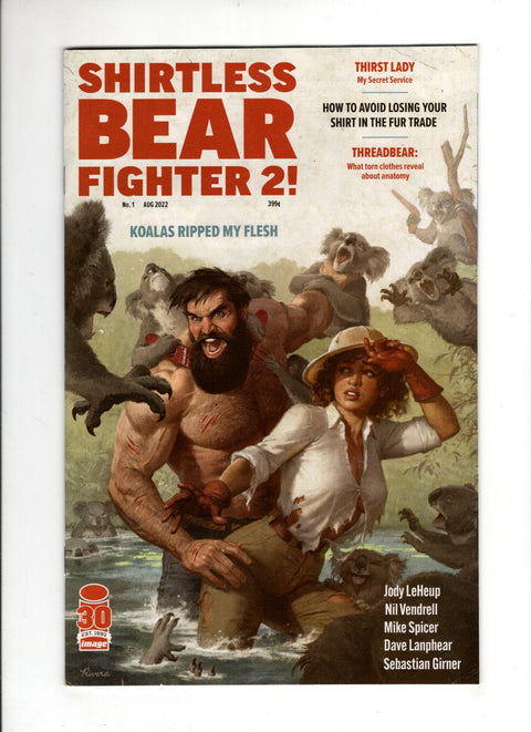Shirtless Bear-Fighter! 2 #1D 1:10 Paolo Rivera Variant