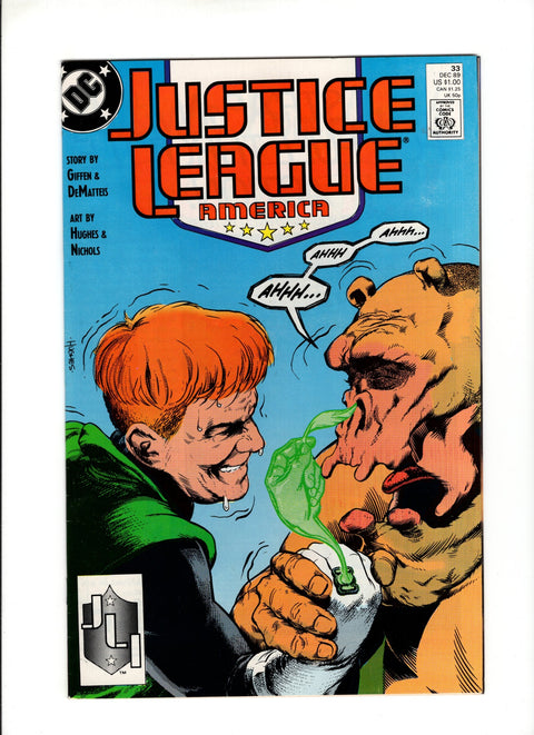 Justice League / International / America #33A (1989) Adam Hughes Cover Adam Hughes Cover DC Comics 1989