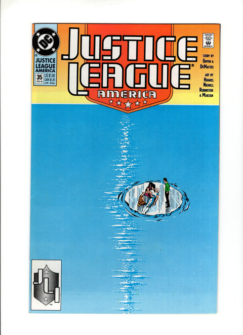 Justice League / International / America #35A (1990) Adam Hughes Cover Adam Hughes Cover DC Comics 1990