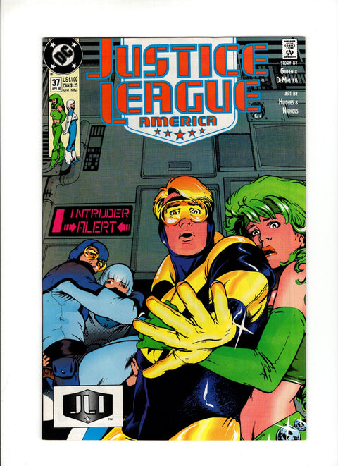 Justice League / International / America #37A (1990) Adam Hughes Cover Adam Hughes Cover DC Comics 1990