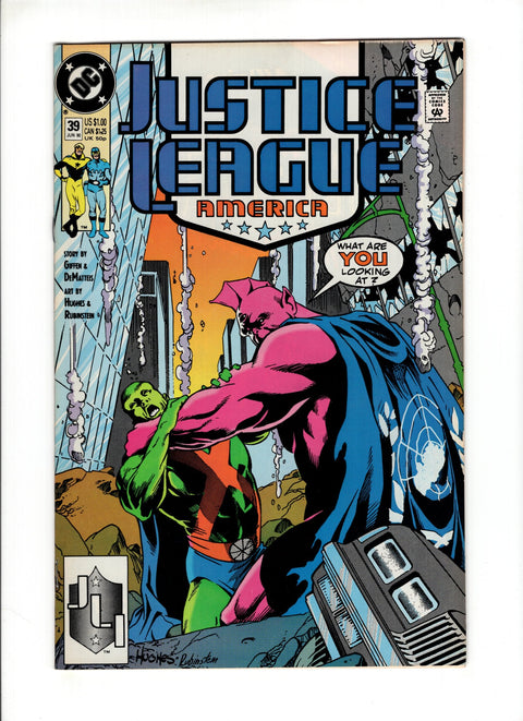 Justice League / International / America #39A (1990) Adam Hughes Cover Adam Hughes Cover DC Comics 1990