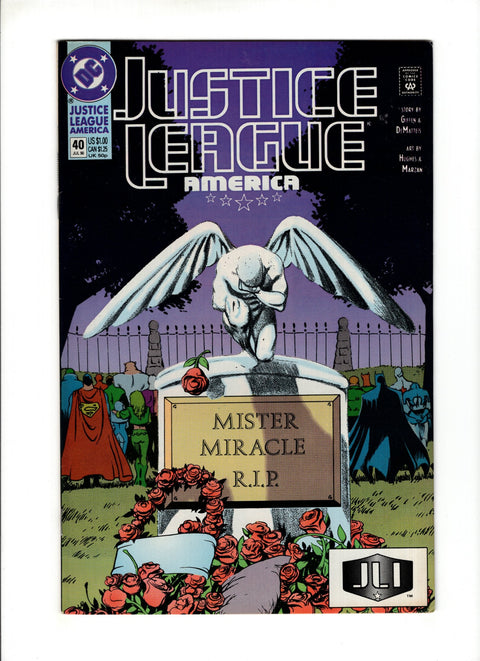Justice League / International / America #40A (1990) Adam Hughes Cover Adam Hughes Cover DC Comics 1990