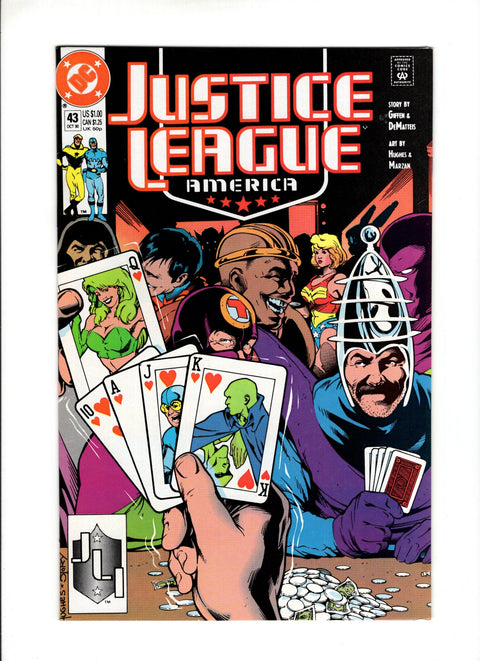 Justice League / International / America #43A (1990) Adam Hughes Cover Adam Hughes Cover DC Comics 1990