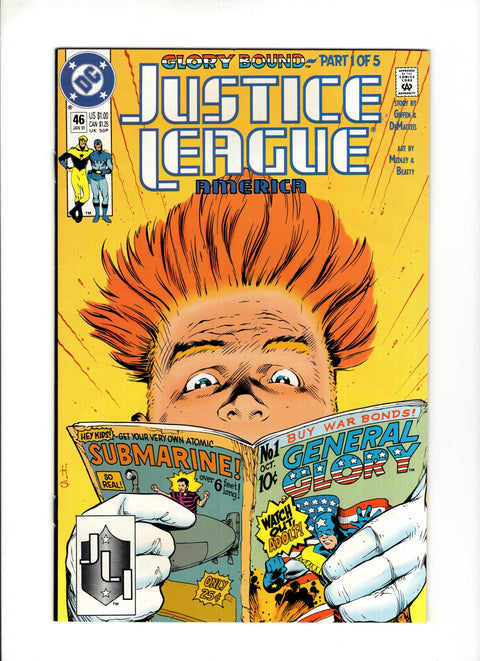 Justice League / International / America #46A (1991) Adam Hughes Cover Adam Hughes Cover DC Comics 1991