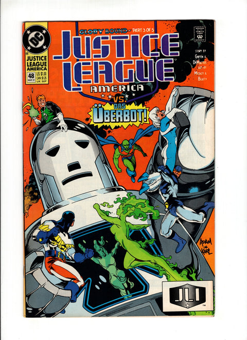 Justice League / International / America #48A (1991) Adam Hughes Cover Adam Hughes Cover DC Comics 1991