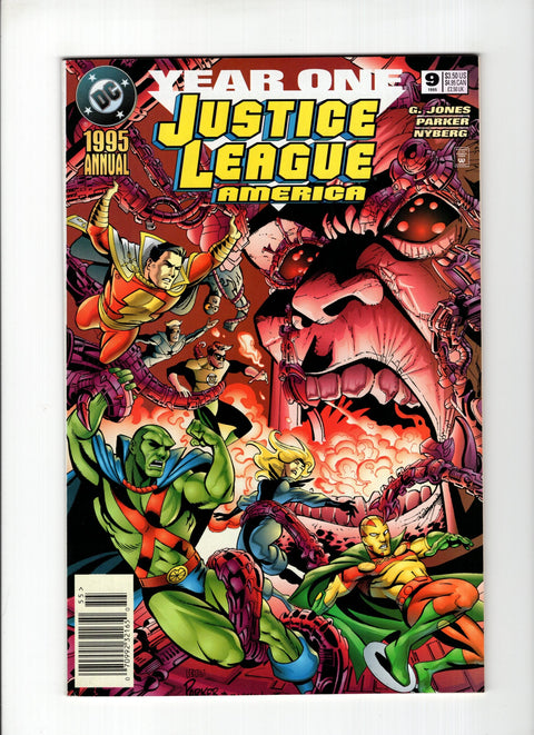 Justice League / International / America Annual #9B (1995)  Newsstand  DC Comics 1995